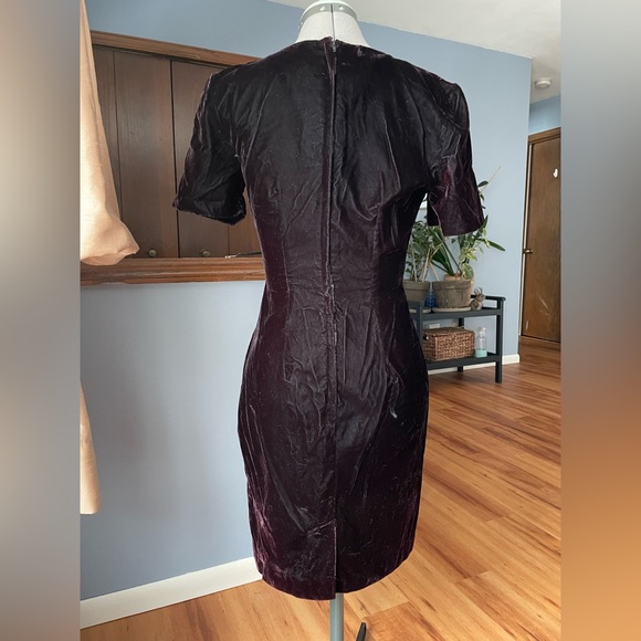 Vintage Velvet Mini Dress - Picture 2 of 6